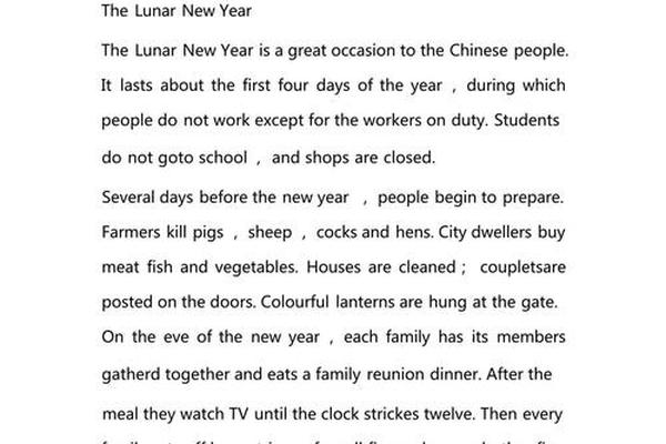 中国传统艺术简介英语作文,中国传统节日英文介绍