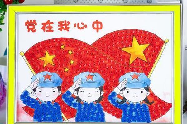 红色文化手工作品简单又好看图片 红色革命简单手工作品