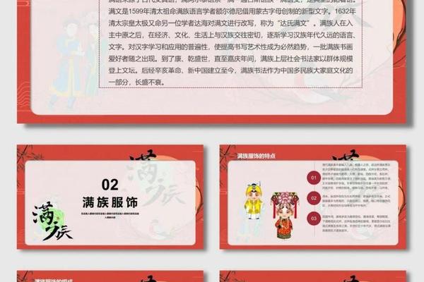 满族文化ppt模板-免费ppt模板下载