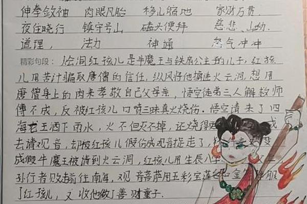 痣相红孩儿的读后感(《西游记》红孩儿的读后感)