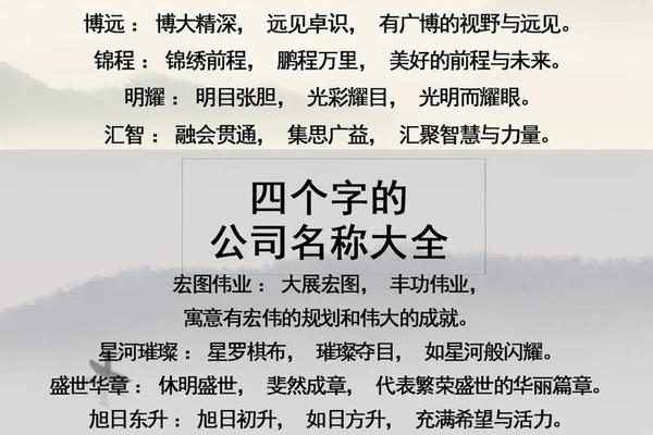 公司八字起名