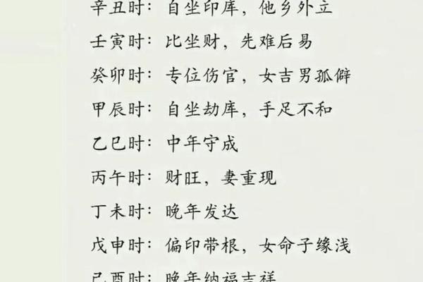 时神八字