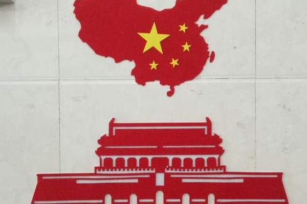 红色文化手工作品立体,天安城门立体手工拼图