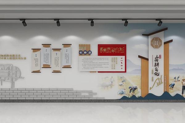 古风文化墙素材可打印—文化墙设计模板