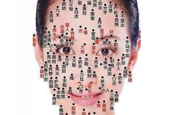 女性的面相图解 痣相—女性面部痣相图解-痣相