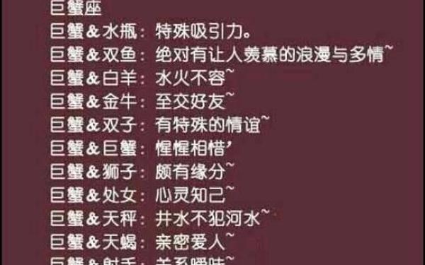 巨蟹座和什么座最配做兄弟-狮子座和巨蟹座适合做朋友吗