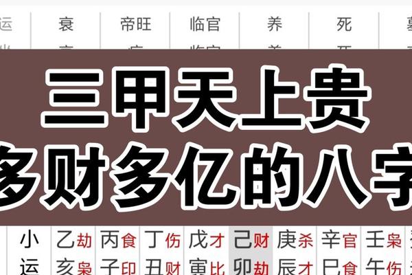 巨富的八字