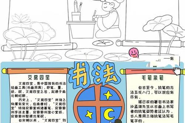 书画文化手抄报简单又漂亮-手抄报算不算绘画作品