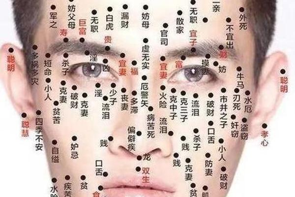 男人痣相标准—男人面部痣相最准图 男人痣相标准—男人面部痣相最准图