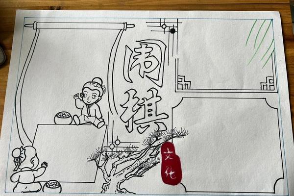 围棋文化手抄报图片(围棋手抄报图片大全)