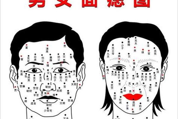 老易痣相 周易面相痣相大全图解