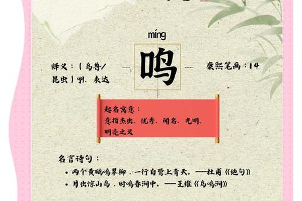 一鸣类似姓名