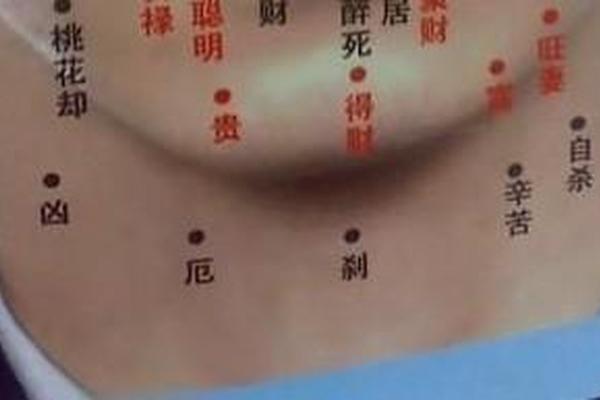 腹部痣相算命、腹部长痣相图解大全